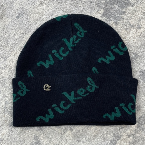 NWT Eugenia Kim x Wicked Frances Beanie Wool Knit Hat Black Green Logo main image 4